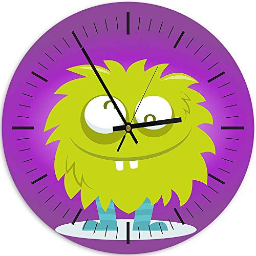 Feeby Orologio da Parete Decorativo per Bambini Stampa Moderna Astratto Viola 60 cm