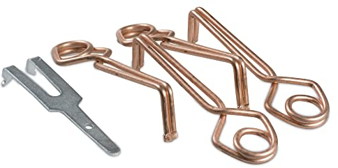 Windhager Wühlmausfallen SUPER STRONG, Stellring-Wühlmausfalle, Wühlmausbekämpfung, Schnappfalle, Wühlmäuse fangen, 2er Set +1 Spanner, 05336