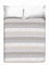 PENSIERI DELICATI Tagesdecke 260 x 280 cm, Einzeltuch 100% Baumwolle Pique, Ideal Zum Thema Wohnen, Decke Salva Bett Einzelne, Fantasie Azteke Beige, 100% Made in Italy