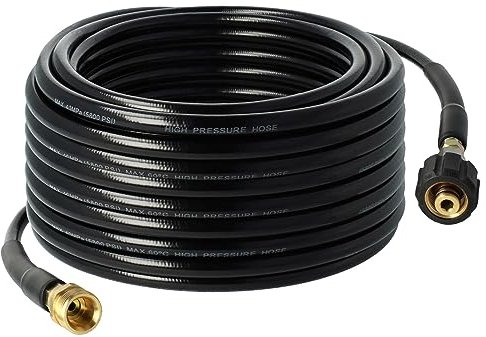 vhbw Tuyau de rallonge 30 m compatible avec Kärcher K 2.87 plus, K 2.89, K 2.900 M plus nettoyeur haute pression avec connexion M22 x 1,5, noir