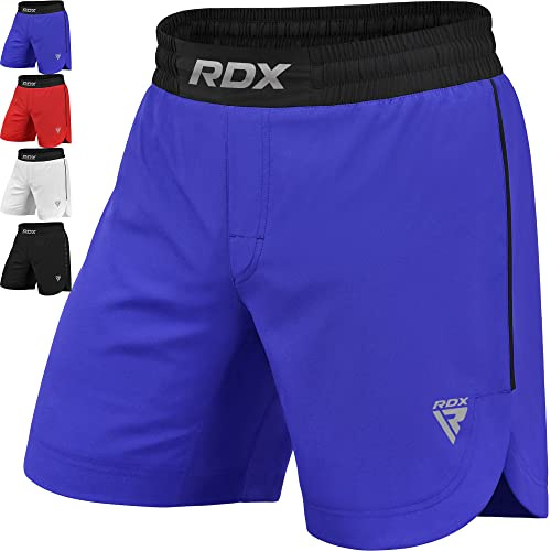 RDX MMA Pantalones para Entrenamiento y Kickboxing - Cortos para Artes Marciales, Grappling, Sparring, Boxeo, Cage Fight - Shorts para BJJ, Muay Thai, Gimnasio Fitness y Deportivos de Combate