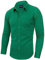 Alimens & Gentle Herrenhemden, langärmelig, knitterfrei, Stretch, einfarbig, formell, Button-Down-Shirt mit Tasche, Cc Deep Green, XX-Large