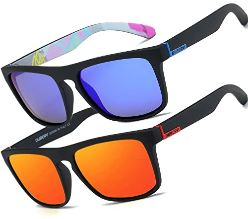HGDGears Polarisierte Sonnenbrille Herren Damen UV400 Schutz Retro Outdoor | Driving Travel Sonnenbrille für Herren