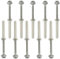 AERZETIX - C67136 - Lot de 10 Chevilles en Plastique Ø10x80 mm à collerette + 10 vis Ø7x90 mm autotaraudeuses à collerette à tête hexagonale Empreinte étoile TX40 - béton Brique perçage Fixation