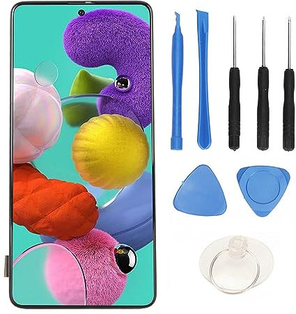 Écran de Remplacement pour A51, écran Tactile OLED avec Cadre et Kit D'outils de Réparation pour A51 A515 A515U A515A