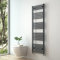 S'AFIELINA Towel Rail Radiator 1600 x 500 mm, Anthracite Towel Radiator Heated Towel Rail Central Heating Radiator Designer Towel Radiator Modern Straight Ladder Bathroom Warmers
