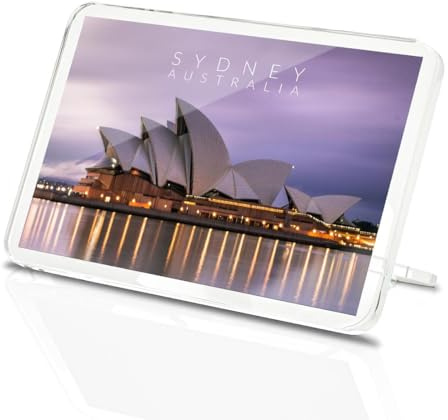 Classic Rectangle Magnet with Stand - Sydney Opera House Sunset Australia - Fridge Locker Office Whiteboard Toolbox #63301