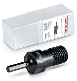 WERHE® Adapter für Diamantbohrkrone Kernbohrkrone Kernbohrer - 1 1/4 zoll UNC auf HEX - für akkuschrauber, bohrmashine mit einem Universal bohrfutter - Zusätzlich mit 1/2˝ zoll-Innengewinde