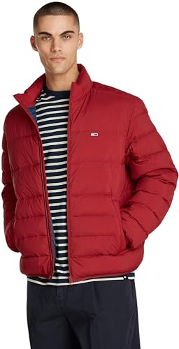 Tommy Jeans Herren Steppjacke Packable Down Jacket mit Reißverschluss, Rot (Regatta Red), M
