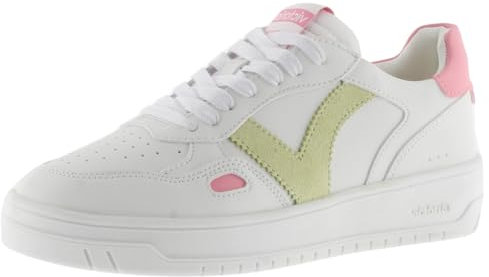 victoria Sneaker Seúl Effetto Pelle & Pezzi Fluo A Contrasto 1257121 per Donna Rosa 38