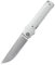 Petrified fish PFB04 Klappmesser, 3.82 D2 Satin Klinge G10 Griff, Mit Kugellager EDC Taschenmesser (White Satin)
