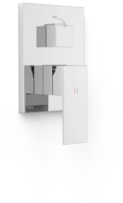 Tres 10628110 Rapid-Box Pieza Vista para Caja Empotrada de 2 Vías Color Cromo
