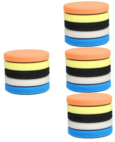 Gatuida 20 Stück Auto Polierscheiben Polierpads Für Bohrmaschinen Polierpads Auto Detaillierungsset Puffer Polierpads Pufferpads Polierpad Für Automobil Wachs Pad