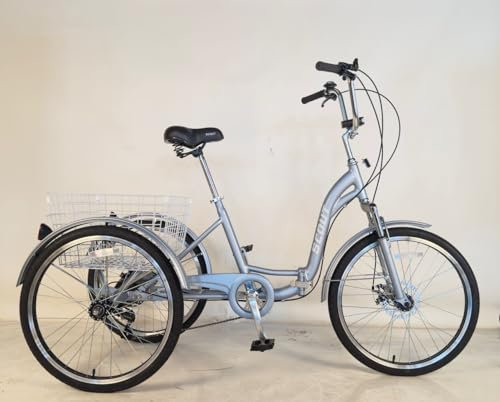 Scout Faltbares Dreirad, 24 Räder, 6 Gänge, für Erwachsene & Outdoor-Enthusiasten, Unisex, Aluminium, Ab 6 Jahren