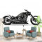 Papier Peint Panoramique Moto cool, 350 x 256 cm Papier Peint Intissé Personnalisé Photo Murale pour Salon Chambre d'enfants restaurant Appartement Décoration Murale