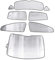 Parasol de coche de ventana completa adecuado para Seat Leon 2008 2009 2010 2011 2012, parasol plegable para coche