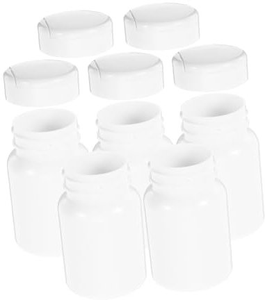 HAWILLOSCH 5pcs 80cc Empty Medicine Bottles with Lids Pill Containers for Solid Powder Powder Bottle Plastic Reagent Bottle for Medicine and Chemicals