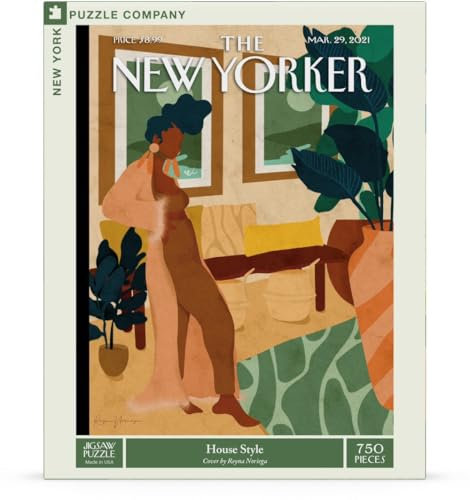 New York Puzzle Company - New Yorker House Style - 750 Piece Jigsaw Puzzle for Family Game Nights by Reyna Noriega