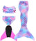 shepretty Fisch Tail Mädchen Fisch zum Monoflosse mit Bikini Sommer Cosplay 2025,xiaofenA8-D-140