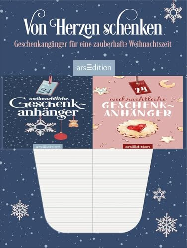 Display Zauberhafte Weihnachtszeit: 24 Geschenkanhänger: Mit 2 x 6 Ex. | Handlicher Block mit 24 stabilen, gut abtrennbaren Kärtchen