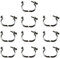 (Lot de 10) Colliers de Serrage Bride pour Vanne EGR compatible pour BERLINGO C2 C3 C4 C5 JUMPY NEMO XSARA PICASSO SCUDO CLUBMAN R55 1007 206 207 307 308 407 BIPPER EXPERT PARTNER 1.4 1.6 HDI - 16283J