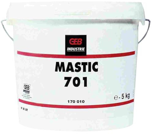 GEB Mastic 701 anti-corrosion, anti-couple. Pâte mono composante, sans solvant, renforcée de fibres minérales - Sceau 5kg