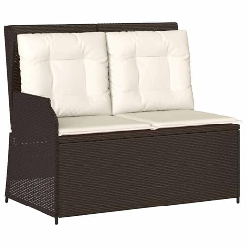 vidaXL Gartenbank aus Poly Rattan – Bequeme Liege für den Außenbereich, perfekt für Terrasse und Freizeit!