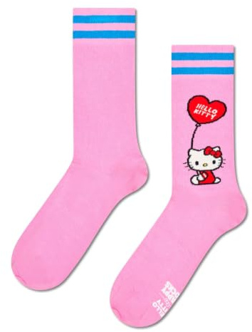 Happy Socks Hello Kitty Love Sneaker Baumwolle Socken Damen Herren Rosa 36-40