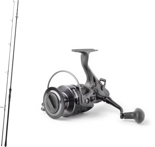 Karpfencombo Ansitzcombo Angelset Combo Karpfenrute Daiwa Black Widow XT Carp 3.60m 3.0lbs #50 Startring 2-teilig + Dam Rolle Quick 2 FS 6000 Freilaufrolle Karpfenrolle Karpfenruten-Set