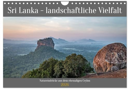 Sri Lanka - landschaftliche Vielfalt (Wandkalender 2026 DIN A4 quer), CALVENDO Monatskalender: Landschaftsfotografien aus Sri Lanka. Entstanden Anfang 2022. (CALVENDO Orte)