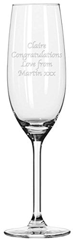 Go Find A Gift Personalised Engraved Glass Champagne Flute