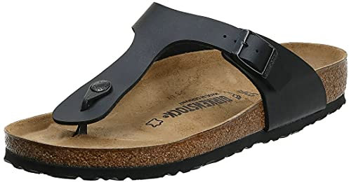 BIRKENSTOCK Gizeh, Damen Pantolette, schwarz(schwarz), Gr. 44
