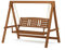 Furinno Tioman Hardwood 3 Seater Swing with Stand, Natural