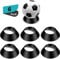 6 Stück Ballständer Erinnerungsstücke Kugel Sockel Ballständer Halter Fußballständer für Basketball Fußball Volleyball Softball Bowling (Schwarz)