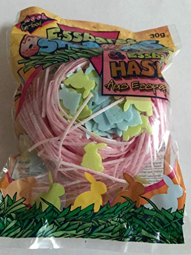 Essbares Ostergras (pink mit Osterhasen)