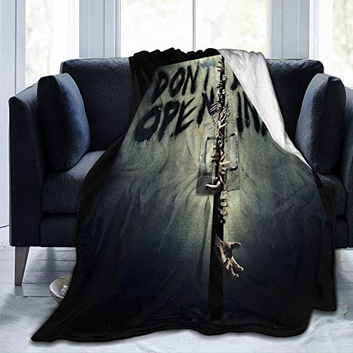 AIMILUX Flanell Fleece Soft Throw Decke，Zombies Terrible Hands The Walking Dead Einzigartig，für Sofas Sofa Stühle Couch Leicht,warm und gemütlich 204x153cm