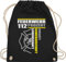Shirtracer Turnbeutel Rucksack - Taschen - Feuerwehr 112 Prozent Einsatz Kameradschaft Leidenschaft I Freiwillige Feuerwehr Geschenk - Unisize - Schwarz - feuerwehrgeschenke beutel feuerwehrfrau
