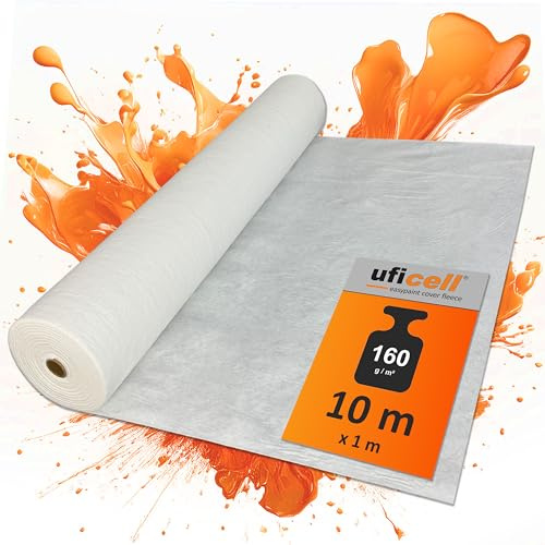 easyliner® selbsthaftendes Malervlies Malerabdeckvlies premium Qualität Schutzvlies Abdeckvlies, Gewicht: 160 g/m² - Der perfekte Oberflächenschutz für Bodenbeläge (10 m² Rolle)