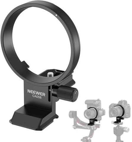 NEEWER Rotatable Collar Mount Plate for Nikon Z8 Z7 II Z6 II Z5 FTZ II Adapter, Fast Horizontal to Vertical Camera Tripod Lens Mount Ring Compatible with DJI RS 3/2 & Arca Quick Release System, CA058