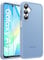 FLLAO Matt Handyhülle für Samsung Galaxy A16 5G Hülle und 2 Schutzfolie, mit Kameraschutz [Militärnorm Schutz] urchscheinende PC Rückseite TPU Bumper Hülle für Samsung A16 - Blau