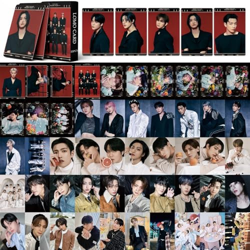 ELEFAD Kpop ATEEZ Group Lomo Cards GOLDEN HOUR: Part.2 Neues Album Fotokarten für Fans Geschenk