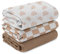 Soarwg Kids Musselin Pucktücher für Neugeborene, 3er-Set Babydecken 95 x 100 cm – Weiche Baby Swaddle Decke, Spucktücher, Wickeltuch – Perfekt für Babyparty Prachtvoller Regenbogen