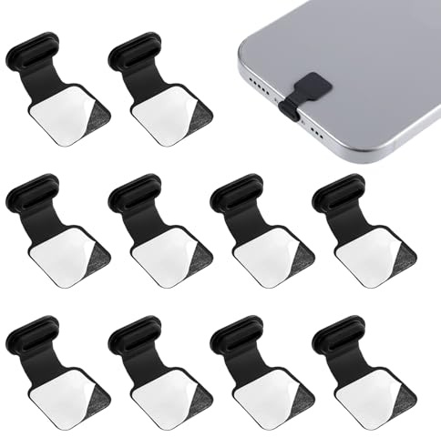 Jeffdad 10 STK USB C Schutzkappe Handy Staubstecker Silikon USB C Abdeckung | Anti-Verlust-Design Staubschutzstecker, Dust Caps Kompatibel mit Handy Tablet Type C Port