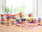 Home – Set de 6 tazas desayuno 100 Righe, gres 530 ml, colores surtidos sin plato, aptas para microondas y lavavajillas