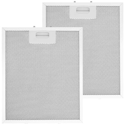 2PCS Universal Cooker Hood Grease Filters, 5-Layer Aluminum Mesh Range Hood Vent Filters for Most Brands, Reusable Extractor Fan Filters, Easy to Clean and Install