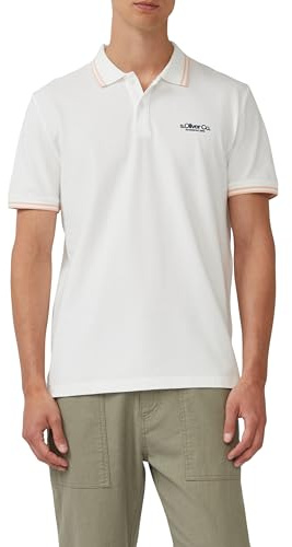 s.Oliver Piqué-Poloshirt mit Kontrastdetails und Logo