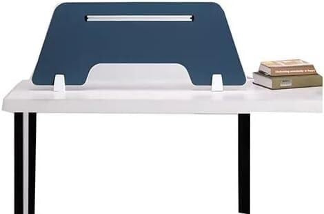 Kanduo Desk Privacy Divider Panel, Acoustic Freestanding Noise Reducing Partition With Support Feet(Blue-a,30X120X0.5CM)