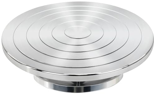 30 cm Doppelseitiges Keramik-Modellierrad für Erwachsene, robustes Aluminium-Bandrad mit Kugellagern, für Keramik, Tonmodellierung, Farbspritzen, Kuchendekoration