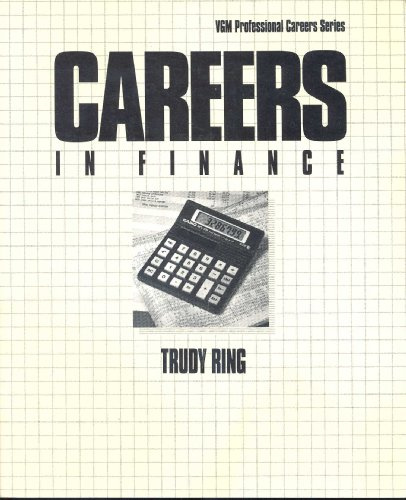 Careers in Finance (VGM Professional Careers Series)