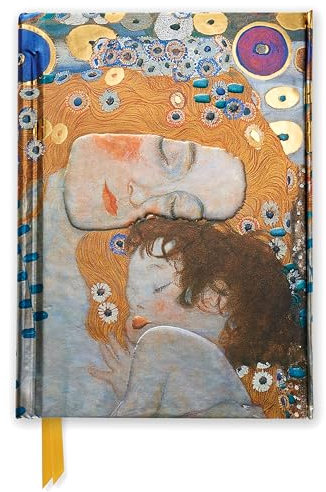 Premium Notizbuch DIN A6: Gustav Klimt, Die drei Lebensalter einer Frau: Unser hochwertiges, liniertes Blankbook mit festem, künstlerisch geprägtem ... DIN A 6 mit Magnetverschluss, Band 1)